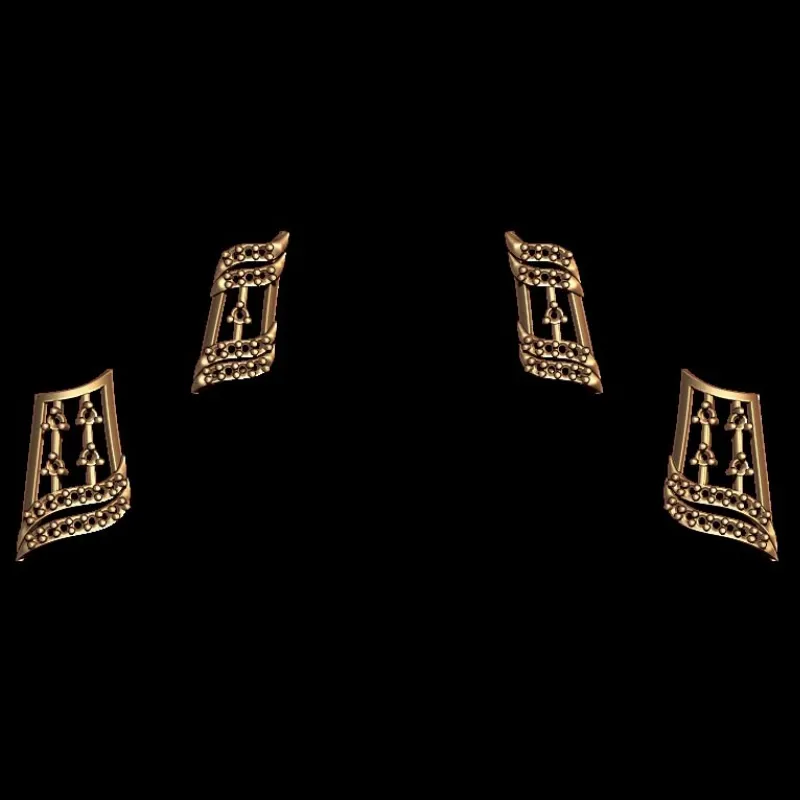 Parallel Design Jewelry Pieces 3D Model