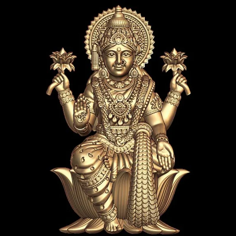 Image of Dhanalaxmi 3D Model STL 3D Printable Jewelry