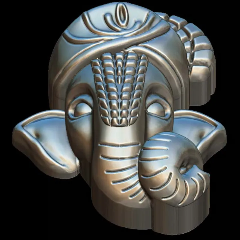 Ganesh 3D Model STL File - Divine Pendant Design