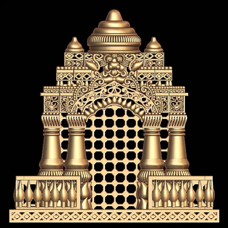 Indian Temple 3D Model