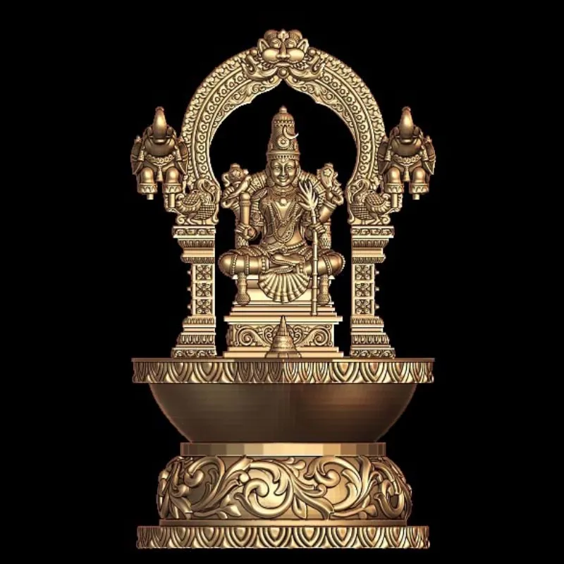 Image of Kamakshi Amman 3D Model STL Divine Design