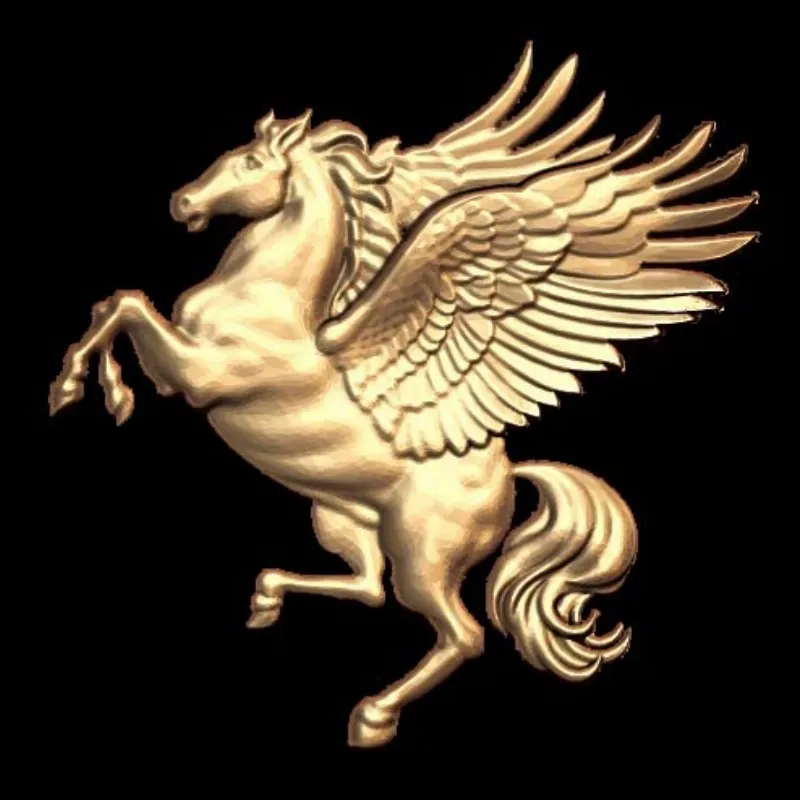 Image of Pegasus Horse 3D Model STL & 3DM Files