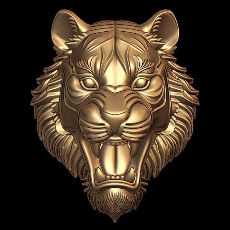 Image of Regal Lion 3D Model Print Design